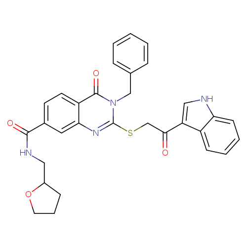 3-benzyl-2-{[2-(1H-indol-3-yl)-2-oxoethyl]sulfanyl}-4-oxo-N-[(oxolan-2-yl)methyl]-3,4-dihydroquinazoline-7-carboxamide