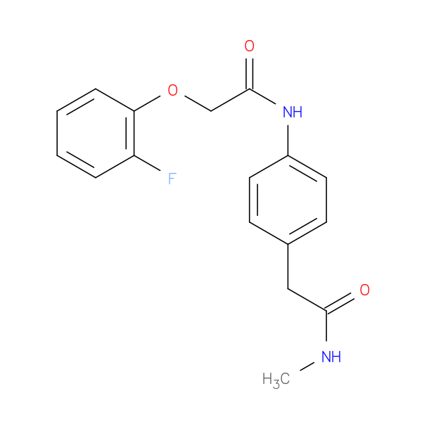 2-(2-fluorophenoxy)-N-{4-[(methylcarbamoyl)methyl]phenyl}acetamide