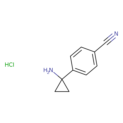 Benzonitrile, 4-(1-aminocyclopropyl)-, hydrochloride (1:1)