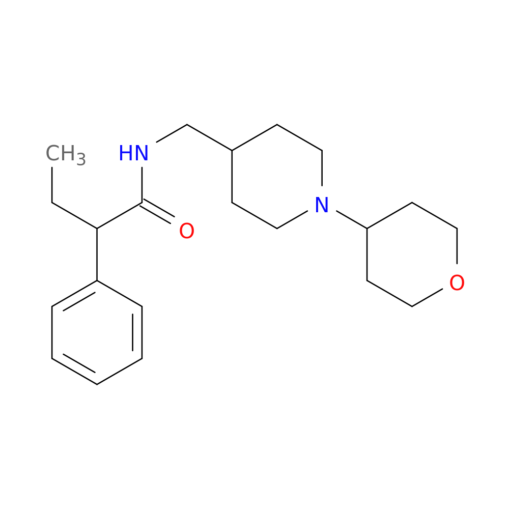 N-{[1-(oxan-4-yl)piperidin-4-yl]methyl}-2-phenylbutanamide