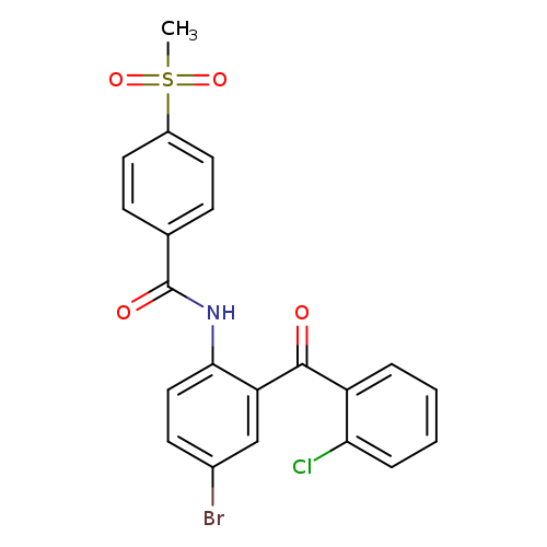 N-[4-bromo-2-(2-chlorobenzoyl)phenyl]-4-methanesulfonylbenzamide