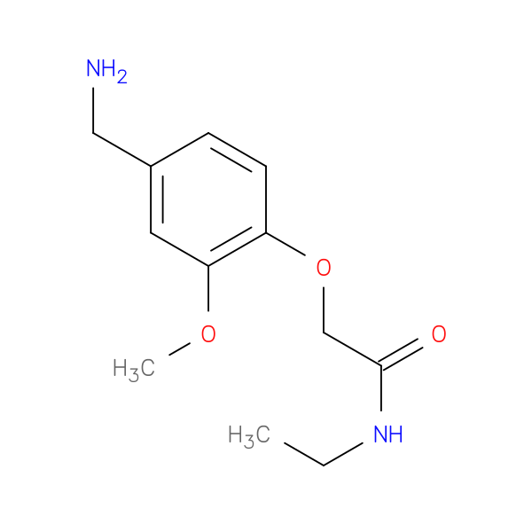 2-[4-(aminomethyl)-2-methoxyphenoxy]-N-ethylacetamide