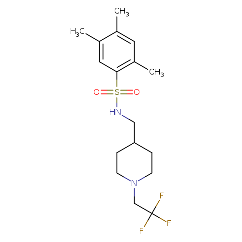 2,4,5-trimethyl-N-{[1-(2,2,2-trifluoroethyl)piperidin-4-yl]methyl}benzene-1-sulfonamide