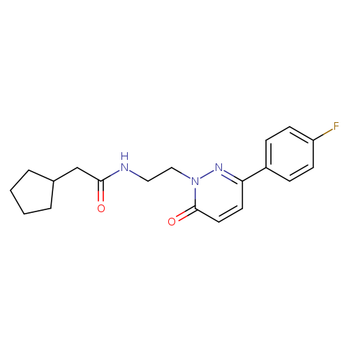 2-cyclopentyl-N-{2-[3-(4-fluorophenyl)-6-oxo-1,6-dihydropyridazin-1-yl]ethyl}acetamide