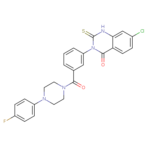 7-chloro-3-{3-[4-(4-fluorophenyl)piperazine-1-carbonyl]phenyl}-2-sulfanylidene-1,2,3,4-tetrahydroquinazolin-4-one