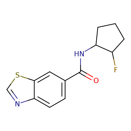 N-(2-fluorocyclopentyl)-1,3-benzothiazole-6-carboxamide