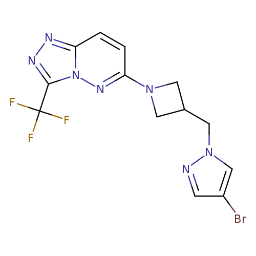 4-bromo-1-({1-[3-(trifluoromethyl)-[1,2,4]triazolo[4,3-b]pyridazin-6-yl]azetidin-3-yl}methyl)-1H-pyrazole