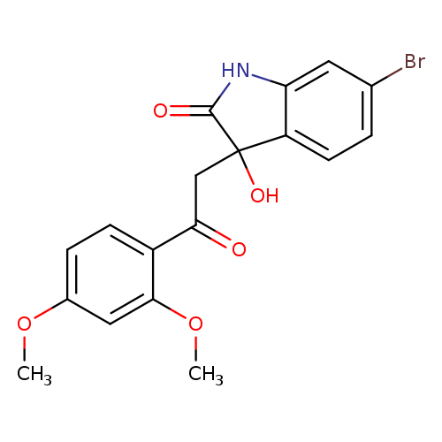 6-bromo-3-[2-(2,4-dimethoxyphenyl)-2-oxoethyl]-3-hydroxy-2,3-dihydro-1H-indol-2-one