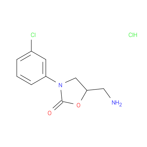 5-(aminomethyl)-3-(3-chlorophenyl)-1,3-oxazolidin-2-one hydrochloride