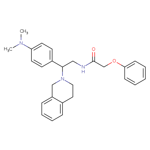 N-{2-[4-(dimethylamino)phenyl]-2-(1,2,3,4-tetrahydroisoquinolin-2-yl)ethyl}-2-phenoxyacetamide