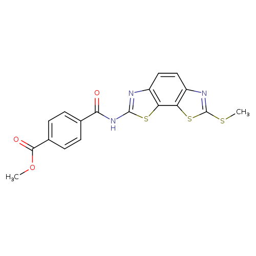 methyl 4-{[11-(methylsulfanyl)-3,12-dithia-5,10-diazatricyclo[7.3.0.0^{2,6}]dodeca-1(9),2(6),4,7,10-pentaen-4-yl]carbamoyl}benzoate