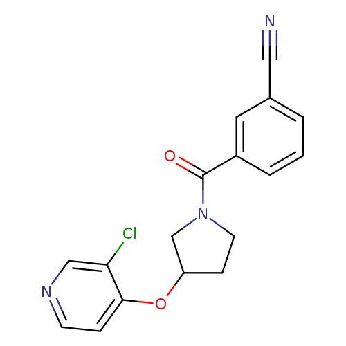 3-{3-[(3-chloropyridin-4-yl)oxy]pyrrolidine-1-carbonyl}benzonitrile