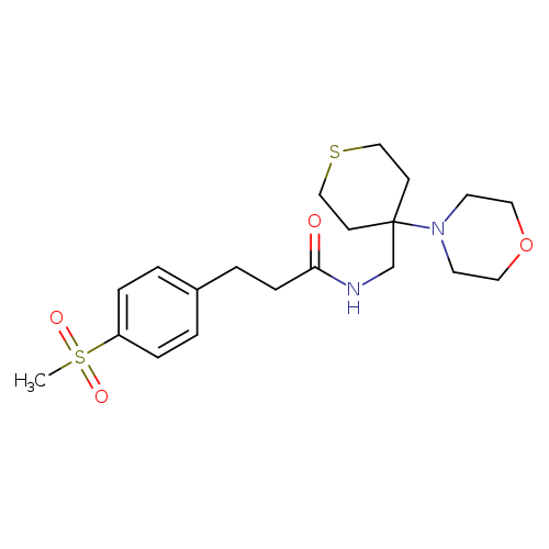 3-(4-methanesulfonylphenyl)-N-{[4-(morpholin-4-yl)thian-4-yl]methyl}propanamide