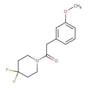 1-(4,4-difluoropiperidin-1-yl)-2-(3-methoxyphenyl)ethan-1-one