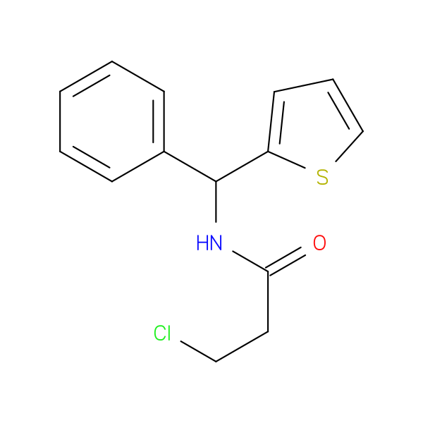 3-chloro-N-[phenyl(thiophen-2-yl)methyl]propanamide