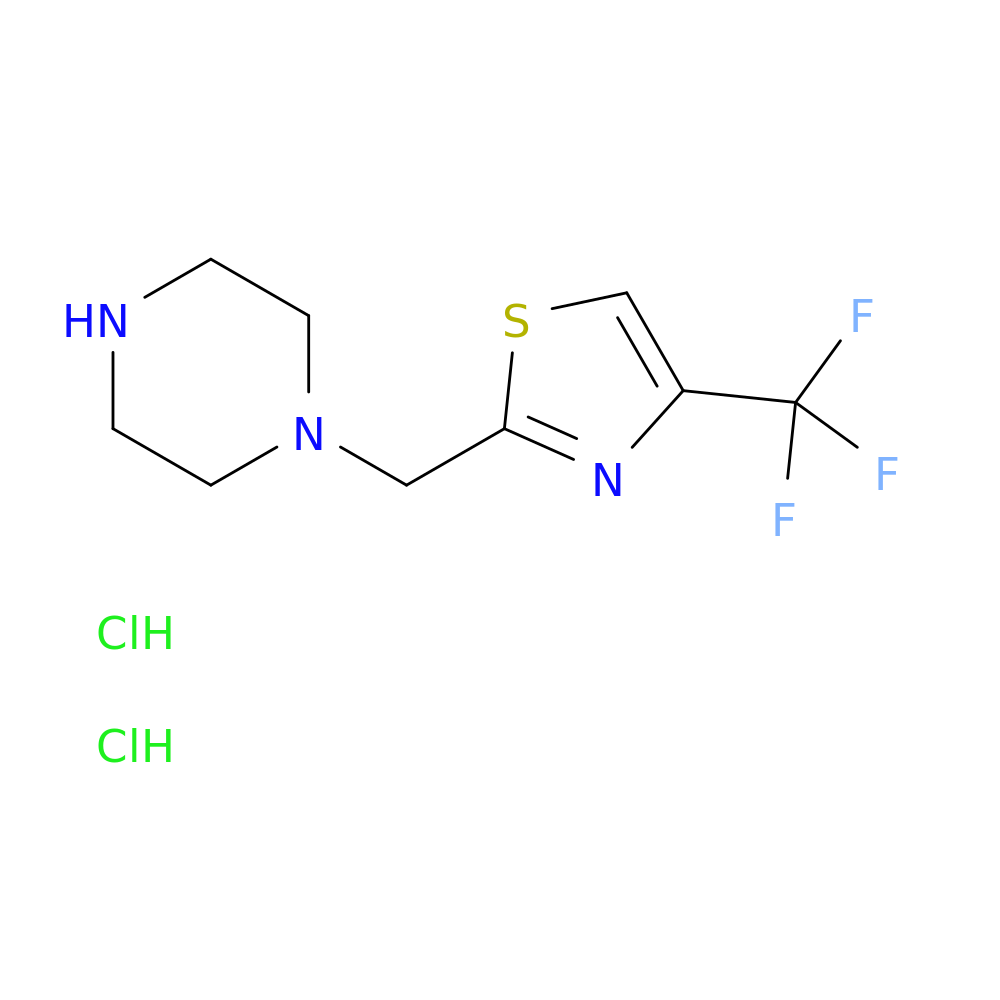 1-{[4-(trifluoromethyl)-1,3-thiazol-2-yl]methyl}piperazine dihydrochloride