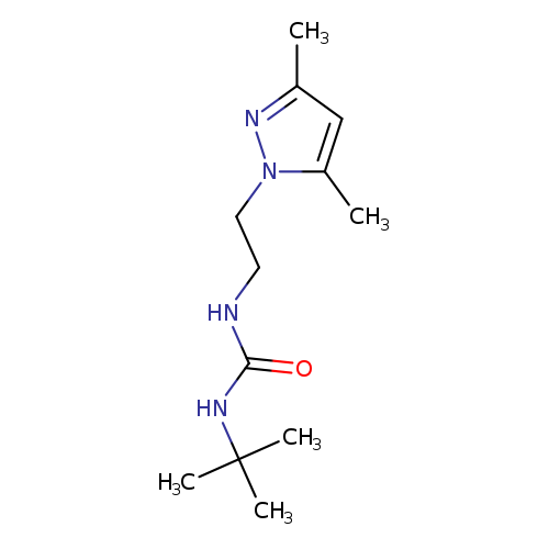 3-tert-butyl-1-[2-(3,5-dimethyl-1H-pyrazol-1-yl)ethyl]urea