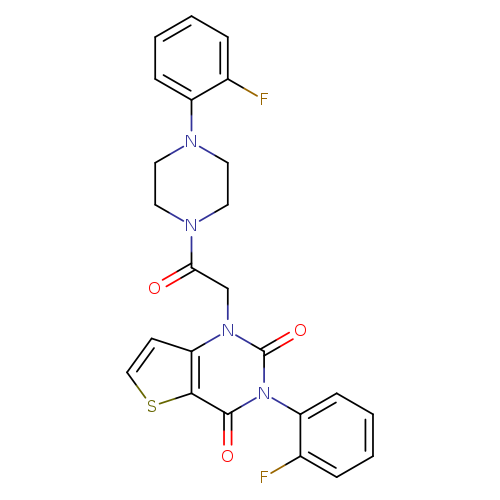3-(2-fluorophenyl)-1-{2-[4-(2-fluorophenyl)piperazin-1-yl]-2-oxoethyl}-1H,2H,3H,4H-thieno[3,2-d]pyrimidine-2,4-dione