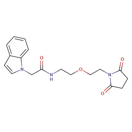 N-{2-[2-(2,5-dioxopyrrolidin-1-yl)ethoxy]ethyl}-2-(1H-indol-1-yl)acetamide