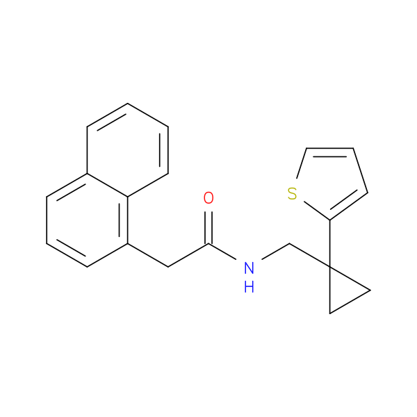 2-(naphthalen-1-yl)-N-{[1-(thiophen-2-yl)cyclopropyl]methyl}acetamide