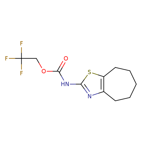2,2,2-trifluoroethyl N-{4H,5H,6H,7H,8H-cyclohepta[d][1,3]thiazol-2-yl}carbamate