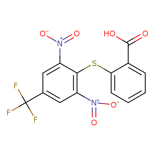 2-{[2,6-Dinitro-4-(trifluoromethyl)phenyl]thio}benzoic acid