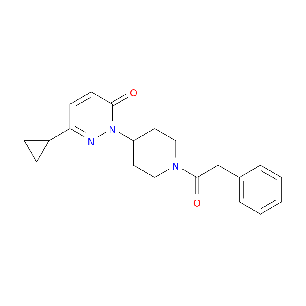 6-cyclopropyl-2-[1-(2-phenylacetyl)piperidin-4-yl]-2,3-dihydropyridazin-3-one