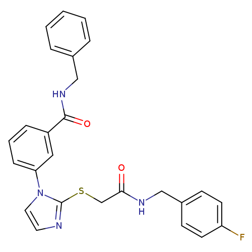 N-benzyl-3-{2-[({[(4-fluorophenyl)methyl]carbamoyl}methyl)sulfanyl]-1H-imidazol-1-yl}benzamide