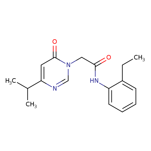 N-(2-ethylphenyl)-2-[6-oxo-4-(propan-2-yl)-1,6-dihydropyrimidin-1-yl]acetamide