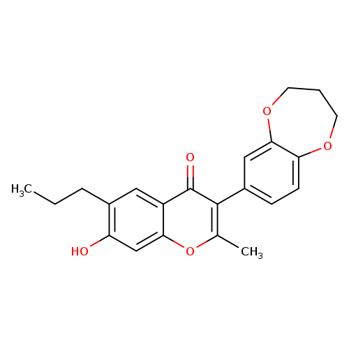 3-(3,4-dihydro-2H-1,5-benzodioxepin-7-yl)-7-hydroxy-2-methyl-6-propyl-4H-chromen-4-one
