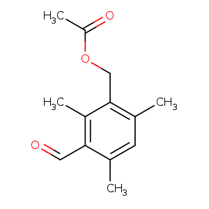 3-Formyl-2,4,6-trimethylbenzyl acetate