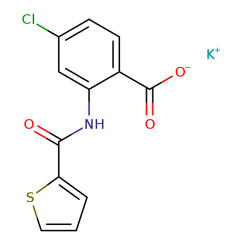potassium 4-chloro-2-(thiophene-2-amido)benzoate