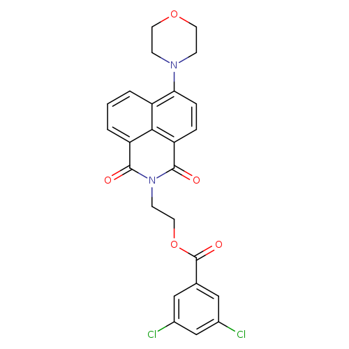 2-[8-(morpholin-4-yl)-2,4-dioxo-3-azatricyclo[7.3.1.0^{5,13}]trideca-1(13),5,7,9,11-pentaen-3-yl]ethyl 3,5-dichlorobenzoate