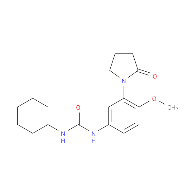 1-cyclohexyl-3-[4-methoxy-3-(2-oxopyrrolidin-1-yl)phenyl]urea
