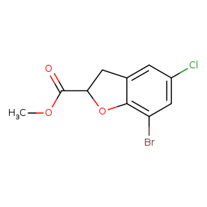 methyl7-bromo-5-chloro-2,3-dihydro-1-benzofuran-2-carboxylate