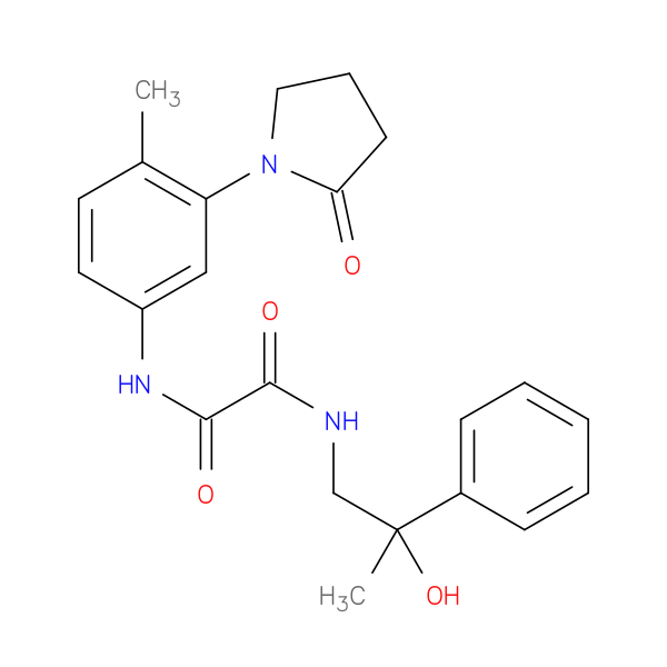 N'-(2-hydroxy-2-phenylpropyl)-N-[4-methyl-3-(2-oxopyrrolidin-1-yl)phenyl]ethanediamide