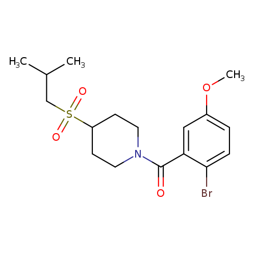 1-(2-bromo-5-methoxybenzoyl)-4-(2-methylpropanesulfonyl)piperidine