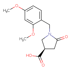 3-Pyrrolidinecarboxylic acid, 1-[(2,4-dimethoxyphenyl)methyl]-5-oxo-, (3R)-