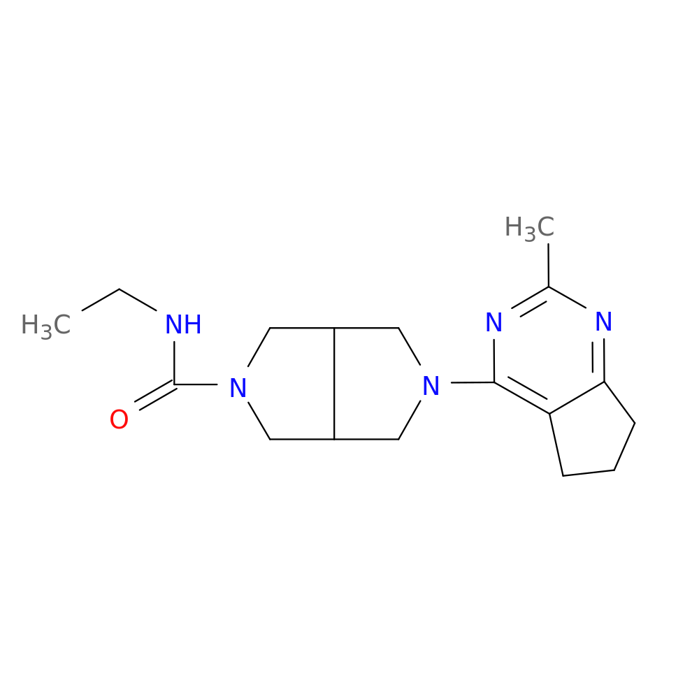 N-ethyl-5-{2-methyl-5H,6H,7H-cyclopenta[d]pyrimidin-4-yl}-octahydropyrrolo[3,4-c]pyrrole-2-carboxamide