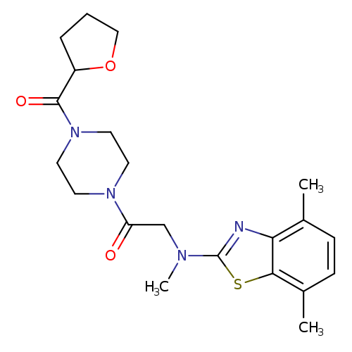 2-[(4,7-dimethyl-1,3-benzothiazol-2-yl)(methyl)amino]-1-[4-(oxolane-2-carbonyl)piperazin-1-yl]ethan-1-one