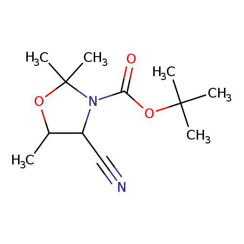 tert-butyl 4-cyano-2,2,5-trimethyl-1,3-oxazolidine-3-carboxylate