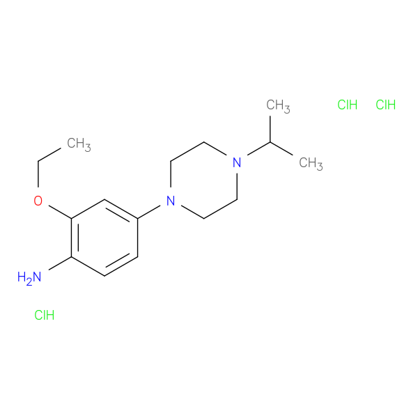 2-ethoxy-4-[4-(propan-2-yl)piperazin-1-yl]aniline trihydrochloride