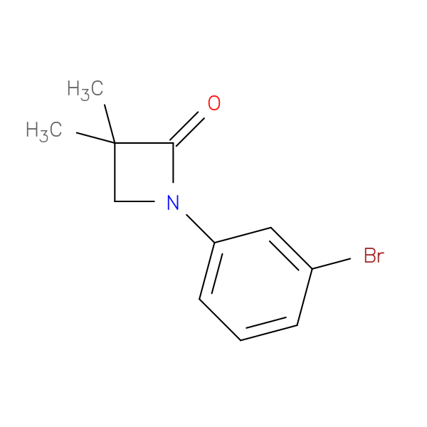 1-(3-bromophenyl)-3,3-dimethylazetidin-2-one
