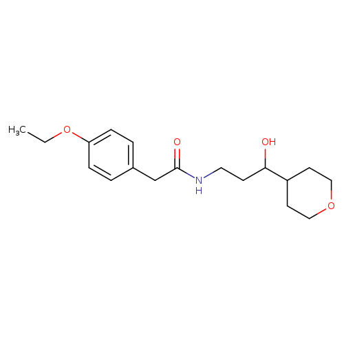 2-(4-ethoxyphenyl)-N-[3-hydroxy-3-(oxan-4-yl)propyl]acetamide