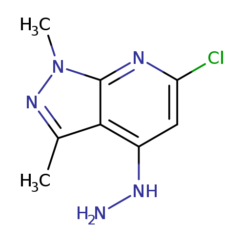 6-chloro-4-hydrazinyl-1,3-dimethyl-1H-pyrazolo[3,4-b]pyridine