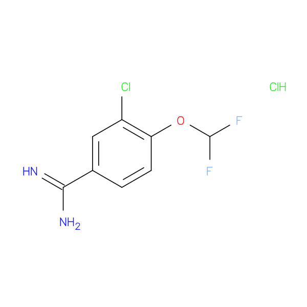 3-Chloro-4-(difluoromethoxy)benzene-1-carboximidamide hydrochloride