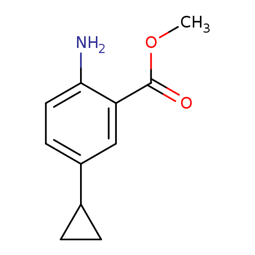 2-Amino-5-cyclopropyl-benzoic acid methyl ester