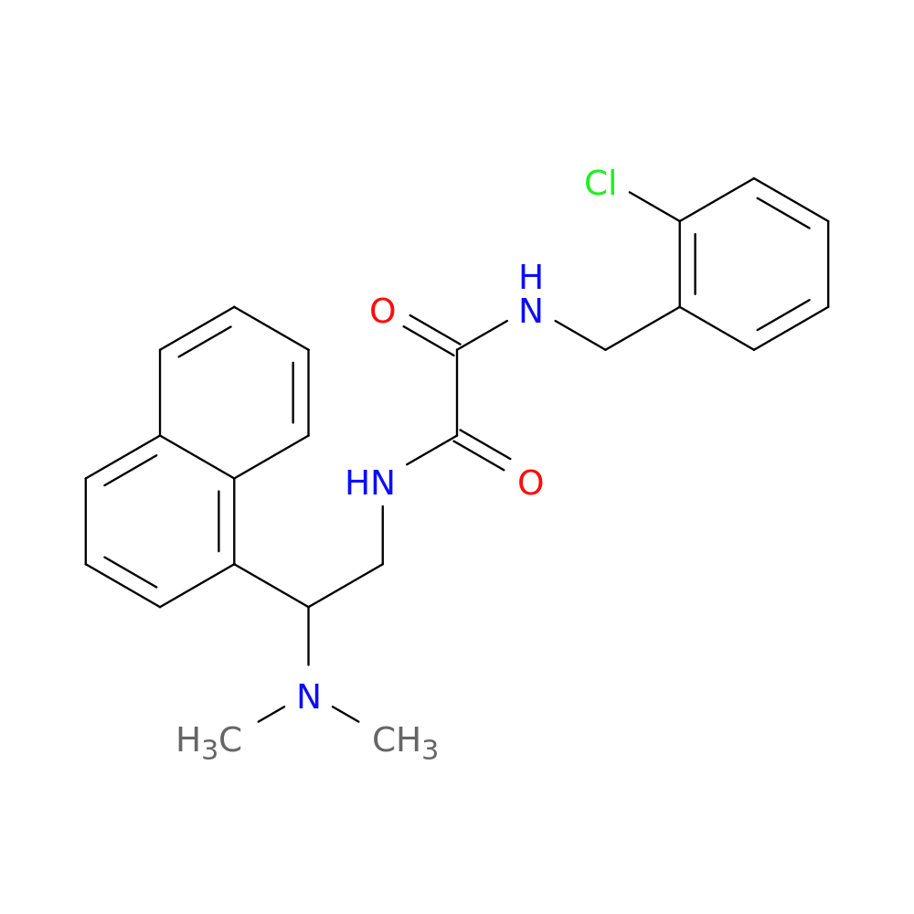 N'-[(2-chlorophenyl)methyl]-N-[2-(dimethylamino)-2-(naphthalen-1-yl)ethyl]ethanediamide