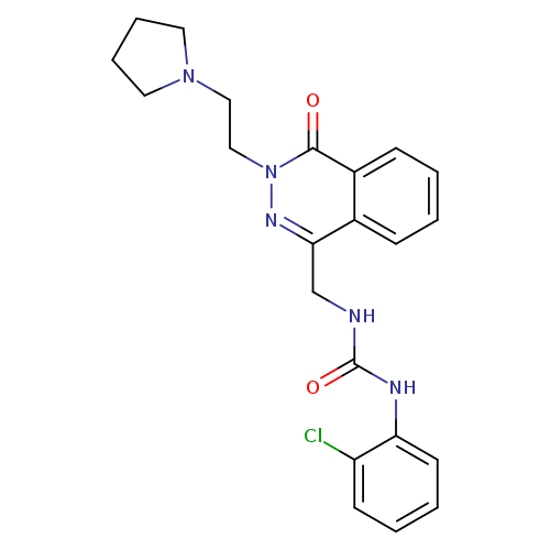 1-(2-chlorophenyl)-3-({4-oxo-3-[2-(pyrrolidin-1-yl)ethyl]-3,4-dihydrophthalazin-1-yl}methyl)urea