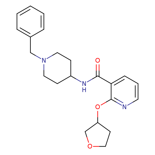 N-(1-benzylpiperidin-4-yl)-2-(oxolan-3-yloxy)pyridine-3-carboxamide